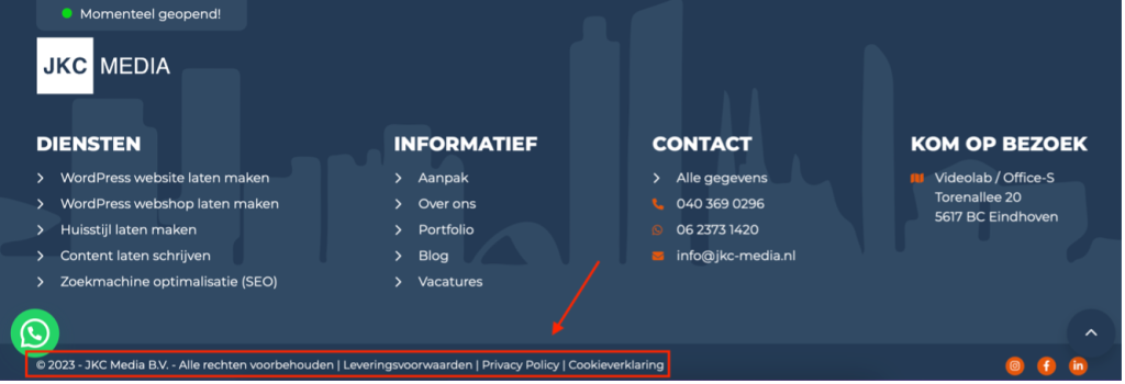 Opzetten van een website - JKC Media
