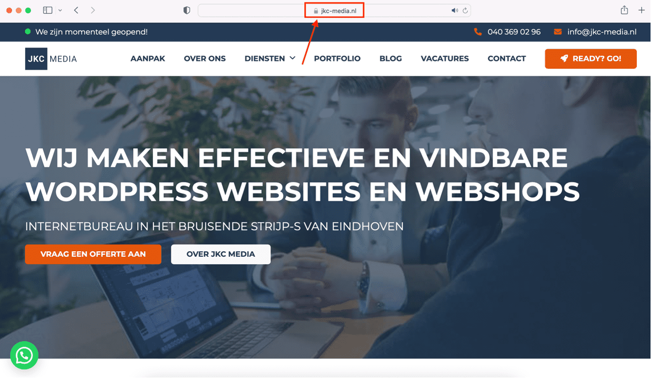 Setting up a website