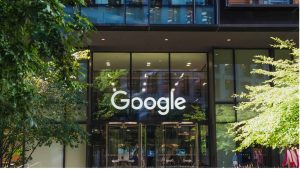 Google search results with a generative AI answer