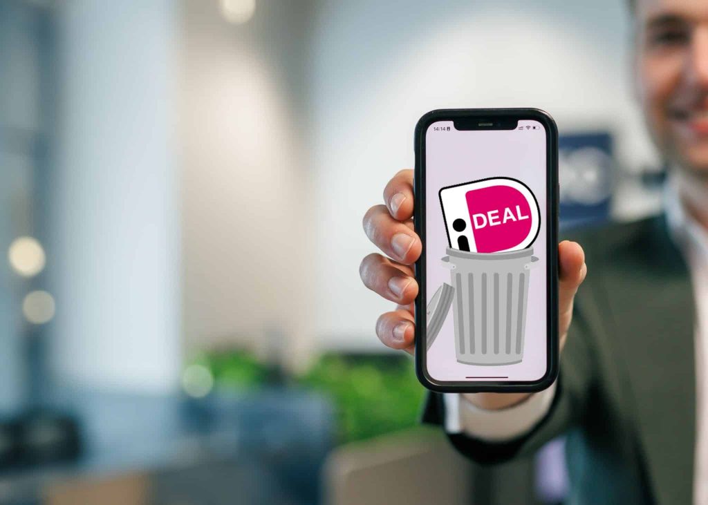iDEAL payment screen on a phone