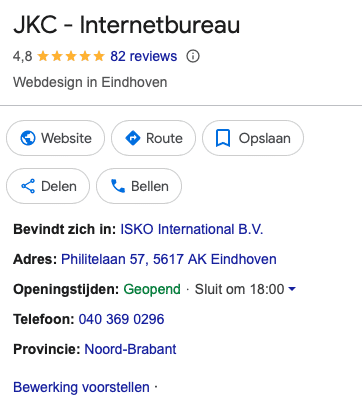 Core activity in the business name of a Google Business Profile, local SEO tips, JKC Media