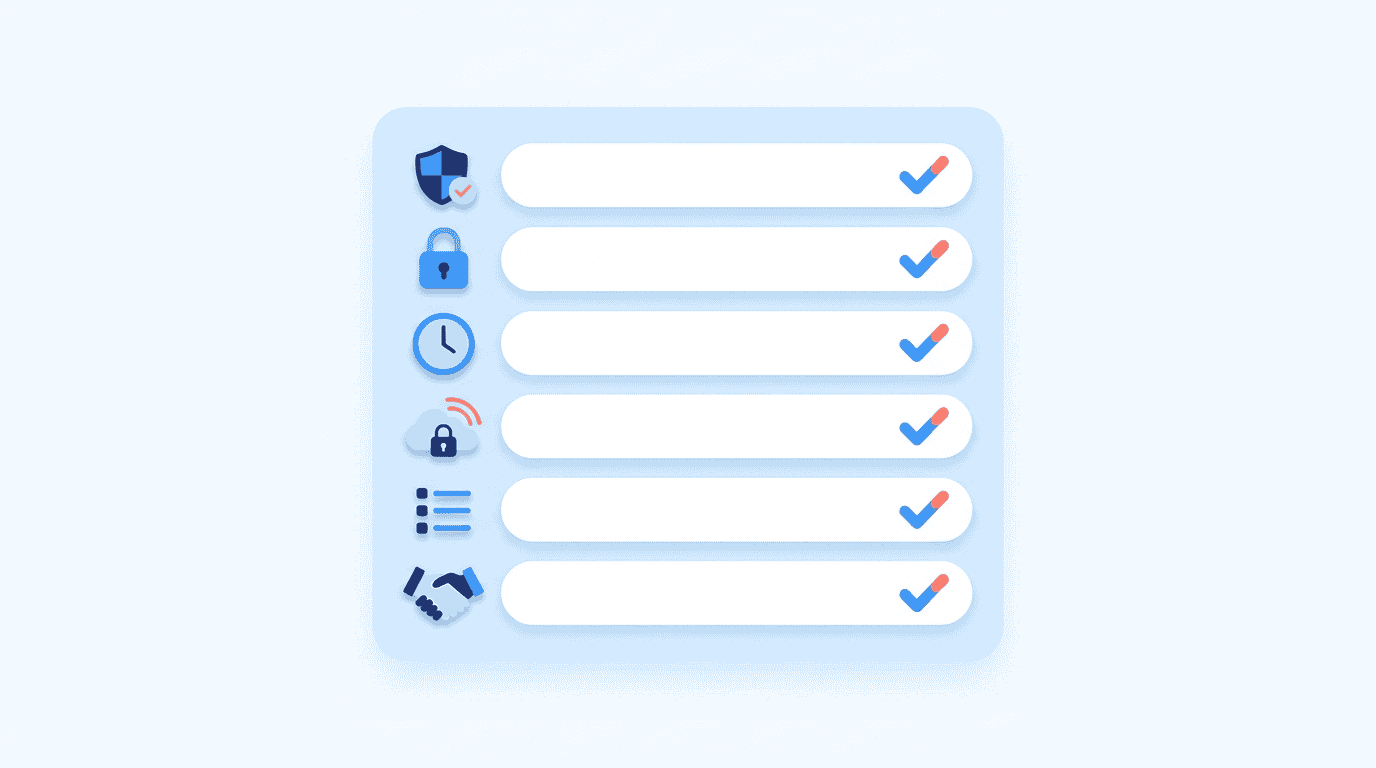 Illustration: checklist of WordPress security measures at the technical level